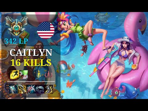 Caitlyn ADC vs Jhin - 16 kills - Shorthop NA Grandmaster (342 LP) Patch 11.5