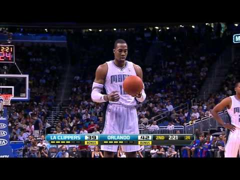 02.06.2012 - Dwight Howard Highlights vs Clippers 33 Pts (Nice Spin Driving Dunk/14 Reb)