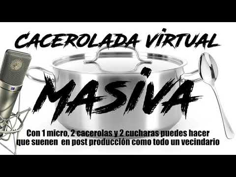 CACEROLADA VIRTUAL MASIVA - Manifiéstate con tu móvil y un altavoz pórtatil. Hazte oír sin cansarte