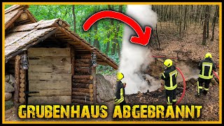 Grubenhaus abgebrannt - Brandstiftung im Wald - Polizei ermittelt - Bushcraft Survival Outdoor