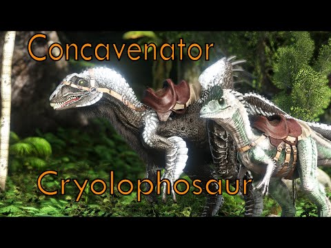 HOW TO TAME A CRYOLOPHOSAURUS AND CONCAVENATOR - Ark Additions Collection [GER/HD]