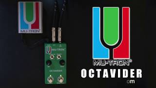 Video thumbnail for Mu-Tron Octavider Pedal Demo by Mu Tron