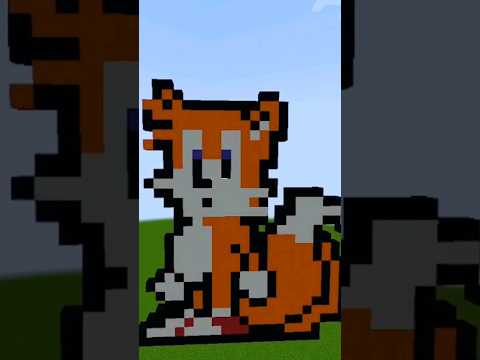 Capybara Builds - *Epic* Minecraft Build: Sonic Tails 🦊 || #shorts #minecraft