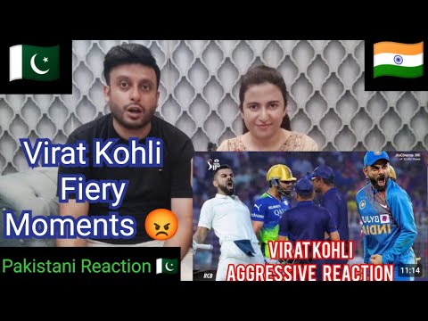 Pakistani Reaction on 🔥Top 10 Fiery Moments Of Virat Kohli! 😡 The Aggressive Side Of Virat Kohli