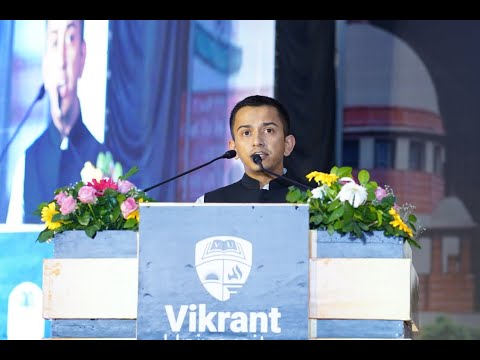 Vote of thanks by Shri Vikrant Singh Rathore, Pro-Chancellor Vikrant Univ Gwalior, at #vidhisamvad