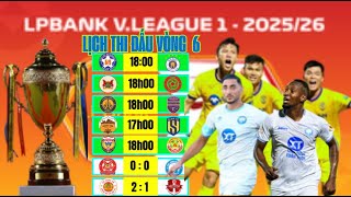 MATCH SCHEDULE FOR ROUND 6 V-LEAGUE 2025-2026