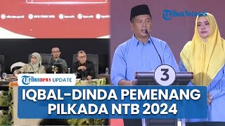 Calon Gubernur & Wagub Iqbal-Dinda Menang Pilkada NTB 2024, Jagoan KIM Plus Raup 1 Juta Lebih Suara