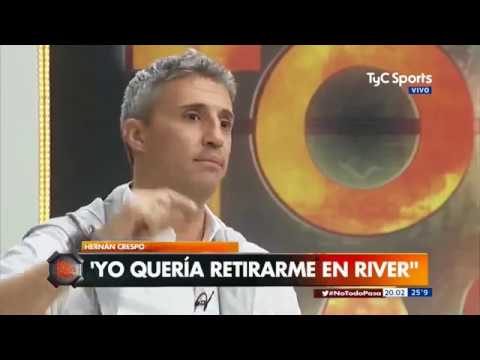 Tremendo, Hernan Crespo revelo el motivo por el cual no fue a River y destrozo a Passarella
