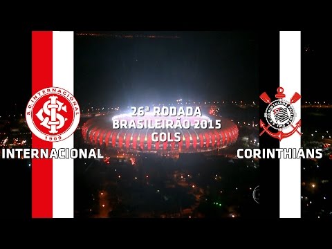 Gols  - Internacional 2 x 1 Corinthians - Brasileirão - 16/09/2015