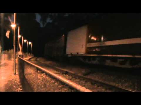 QR National freight train 6PM1 with LDP001, VL358 and VL359 at Blackwood. 23-9-2012.