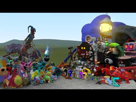 ALL POPPY PLAYTIME CHAPTERS 1-5 VS ALL MONSTERS!! (Garry's Mod)