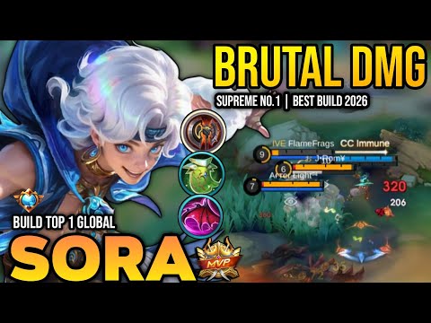 SORA BEST BUILD 2026 | BUILD TOP 1 GLOBAL SORA GAMEPLAY | MOBILE LEGENDS✓