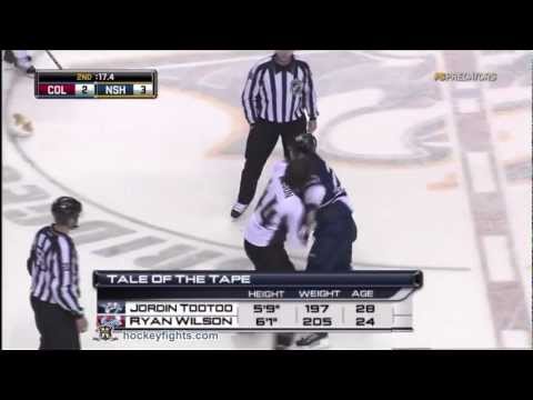Ryan Wilson vs Jordin Tootoo Mar 12, 2011