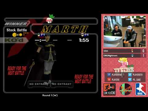 DTDIV - Jules (Sheik) vs Nightmare (Marth) - Round 1 (W)