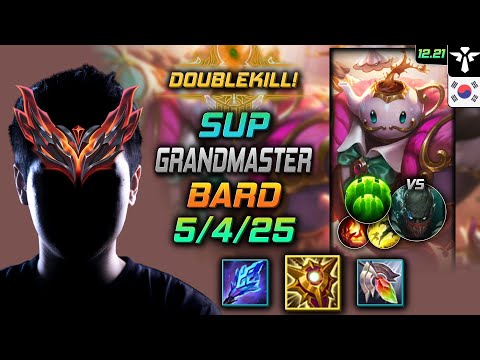 GrandMaster Support Bard Build Locket of the Iron Solari Guardian - LOL KR 12.21