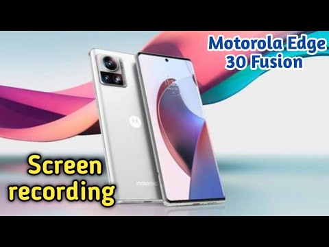 How To Record Screen In Motorola Edge 30 Fusion,Screen Recording Setting , Screen Recording In