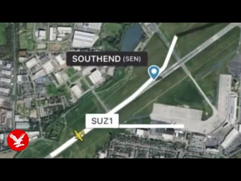 Southend plane crash: Flight tracker shows moment aircraft crashed after takeoff
