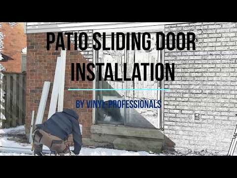 Patio sliding door installation by Vinyl-Professionals Windows and Doors