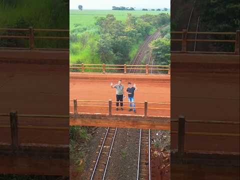 Essa linha de trem vai até São Paulo-SP e depois Santos-SP