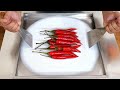 ASMR Chili Ice Cream Rolls How To Make Ice Cream Out Of Chili Relaxing Sound Food Video