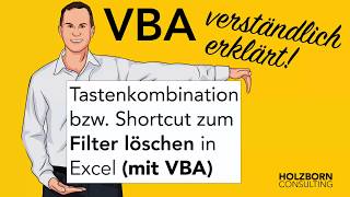 #018 Excel: Filter setzen und löschen mit Tastenkombination / Shortcut + VBA [Excel Tipp]