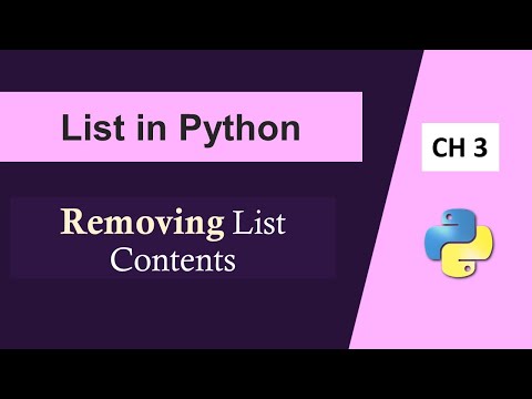 Python Tutorial In Hindi Removing Items From Python List Pop Method List In Python Operations