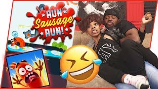 OH SNAP! HUSBAND AND WIFE FIGHT OVER SAUSAGE! - Run Sausage Run Gameplay | Mobile Series Ep.37