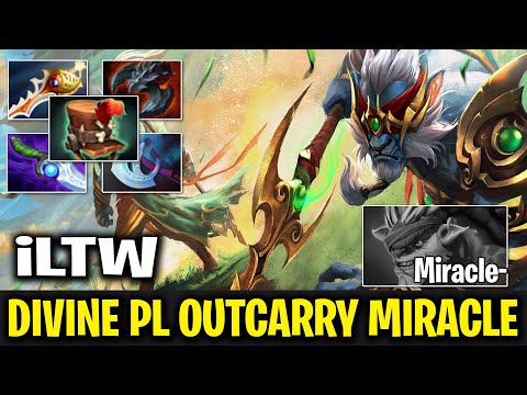 ILTW - Phantom Lancer 7.26 VS Miracle- [Bristleback] Dota 2 Top MMR Gameplay