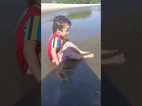 Separate Sea for Devedhya #sea #beach #cutebaby #papa