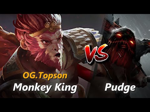 Topson mid Monkey King vs Pudge | First 10 minutes