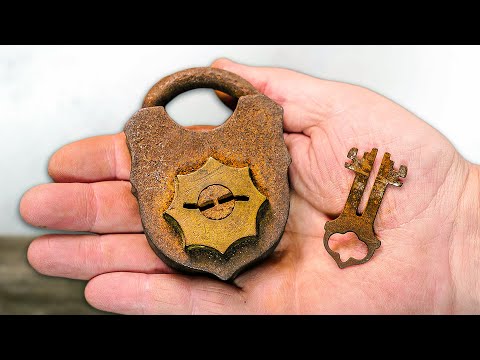 Rusty Antique Lock Restoration - Awesome Restoration