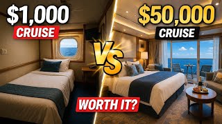 $1,000 vs $50,000 Cruise Cabin – Is It Really Worth It? 🚢