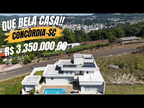 Casa com 4 dormitórios e lazer com Piscina | Concórdia-SC
