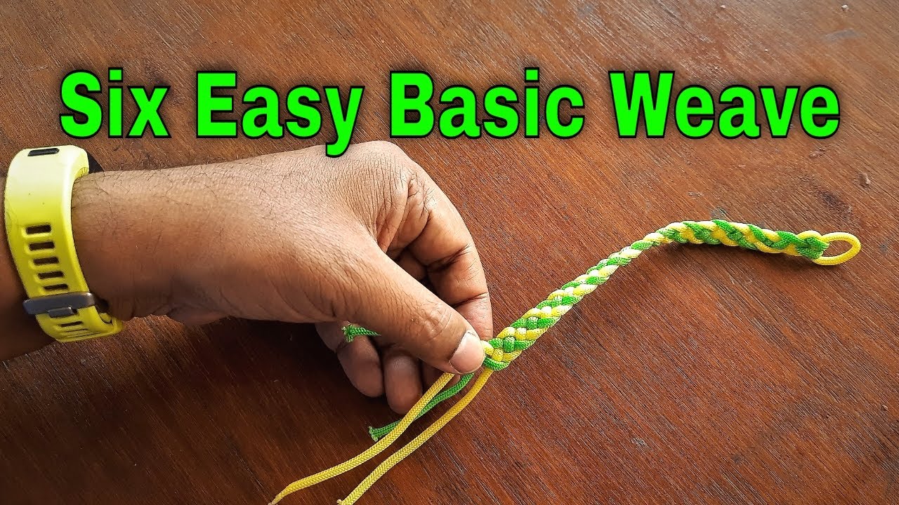 Six Easy Basic Paracord Weave patterns | Braiding