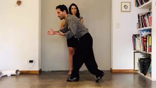 Tango, lesson, Pablo Nievas y Florencia Fraschina 2020