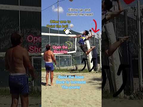 HOW TO SPIKE A VOLLEBALL WITH POWER #volleyball