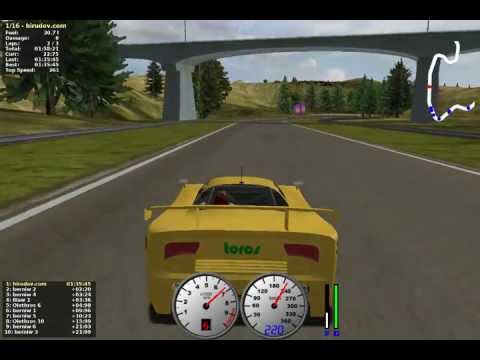 TORCS gameplay car7-trb1 versus all on Road Tracks - E-Track 6