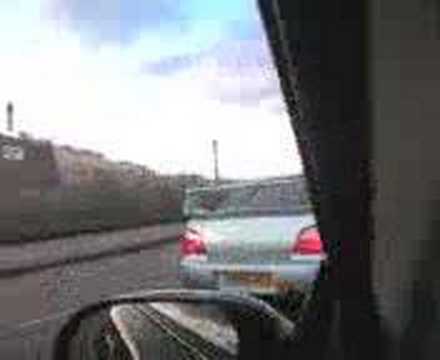 subaru wr1 vs sl55 amg round 2