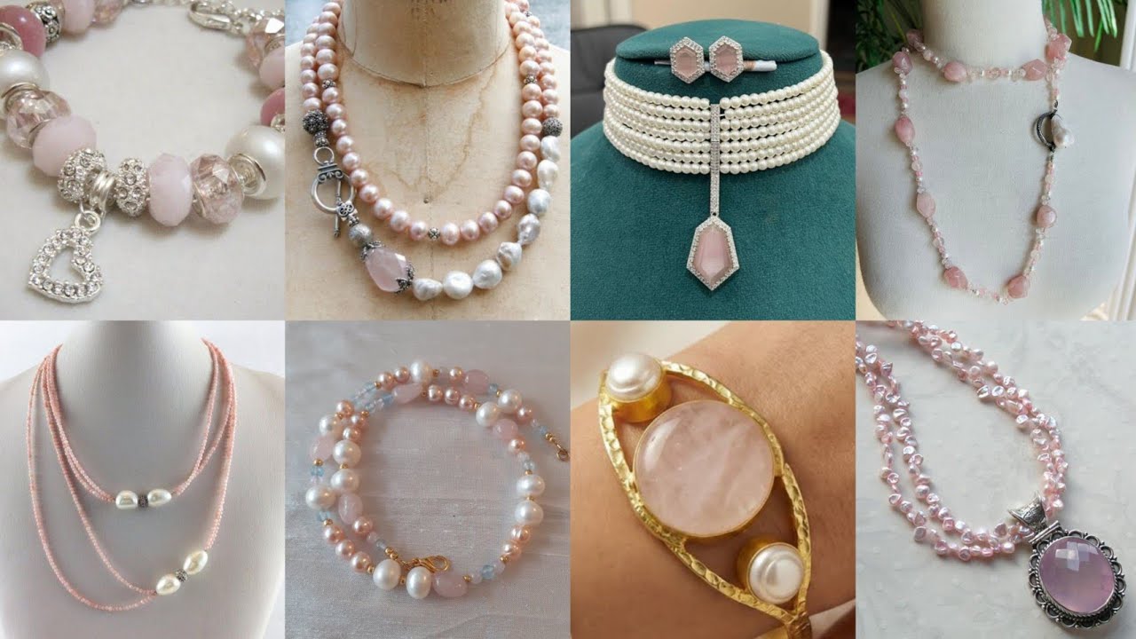 Soft, Romantic & Timeless 😍— Rose Quartz & Pearl Jewelry That Steals Your Heart