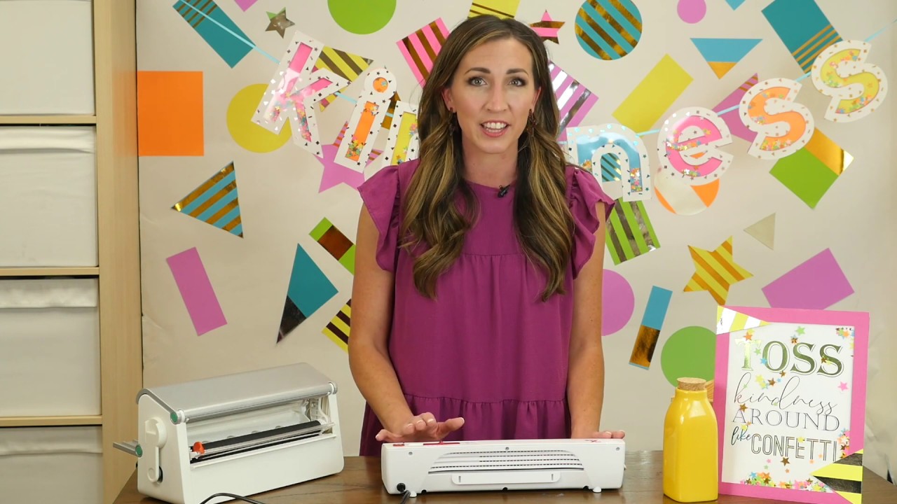 Confetti Party Theme using the Xyron® Glaminator