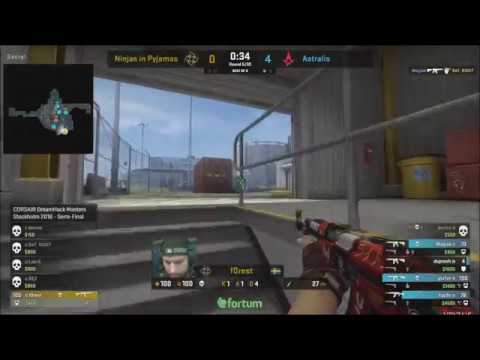 f0rest insane 1v4 clutch vs Astralis #DHMastersStockholm [THE CROWD GOES FUCKING WILD]