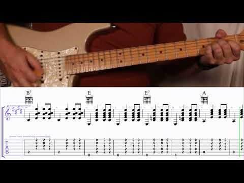 How to Play the Chords to Vaya Con Dios by Les Paul and Mary Ford on Guitar with TAB