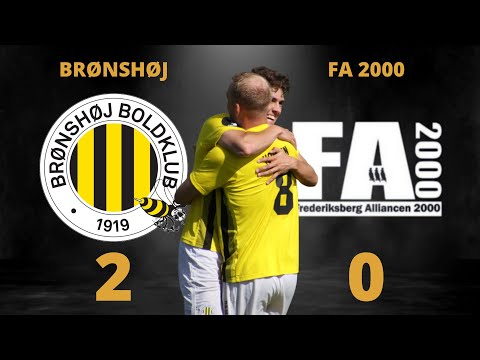 Brønshøj - FA 2000 2-0, vidoesammendrag & interviews