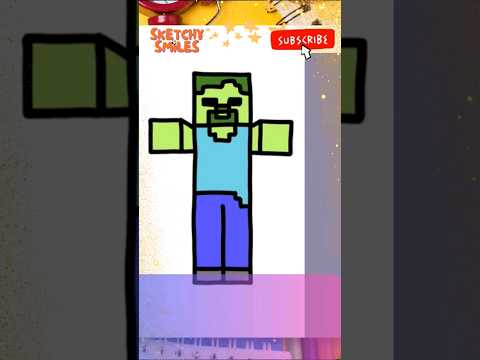 Learn to Draw Minecraft Zombie | Fun Art Tutorial for Kids