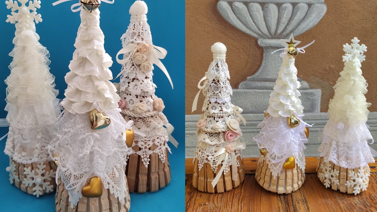 Watch Now TUTORIAL ALBERI di NATALE shabby chic con RICICLO mollette da bucato TUTORIAL ALBERI di NATALE shabby chic con RICICLO mollette da bucato