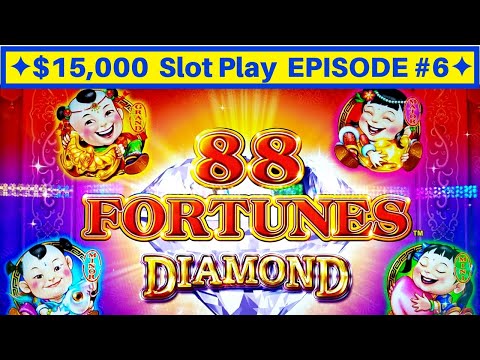 88 Fortunes Diamond Slot Machine Max Bet Live Play | EPISODE-6 | Live Slot Play w/NG Slot Video