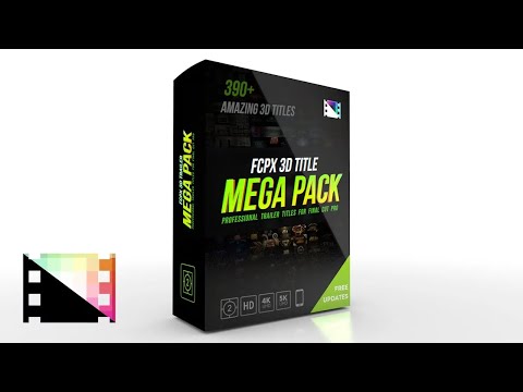 FCPX 3D Title Mega Pack - Professional 3D Title Tools for Final Cut Pro - Pixel Film Studios