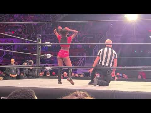 Finish to Red Velvet vs Shaloncé Royal- AEW Dark 1/11/22 (Live from 3rd Row)