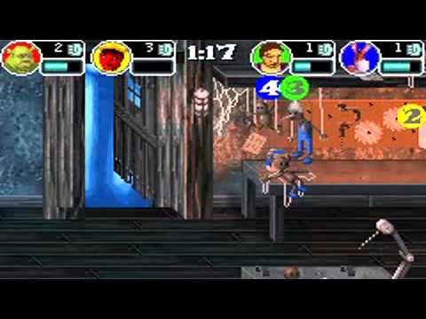 shrek superslam gba cheats