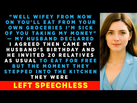 From Now On You'll Eat From Your Own Groceries — My Husband Declared, But On His Birthday He Invited